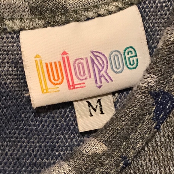 Medium LuLaRoe Amelia blue grey - Picture 3 of 3